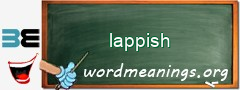 WordMeaning blackboard for lappish